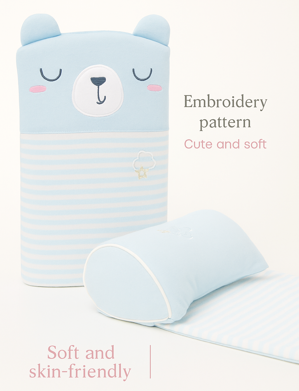 Baby Pillow – Prevent Flat Head Naturally - Assorted Colors